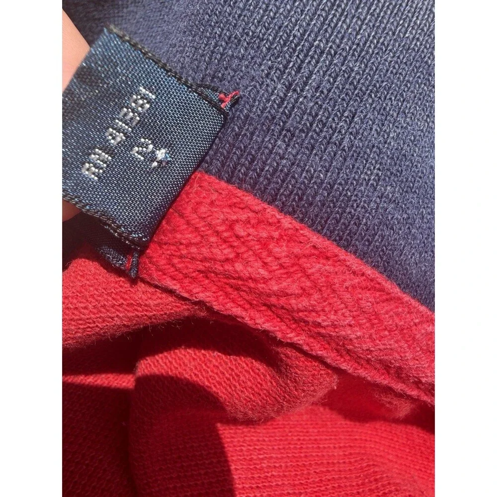 Vintage Polo Ralph Lauren 4XLT Red Crest Polo Shirt New York Quality Rugby 90s